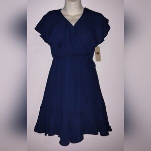 NWT GB Girls Women's Sleeveless Ruffle Dress M